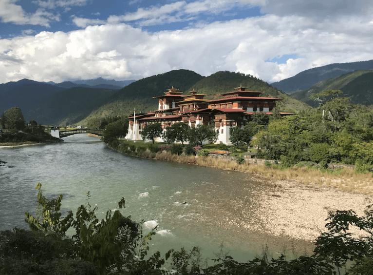 Beautiful landscape in Bhutan 