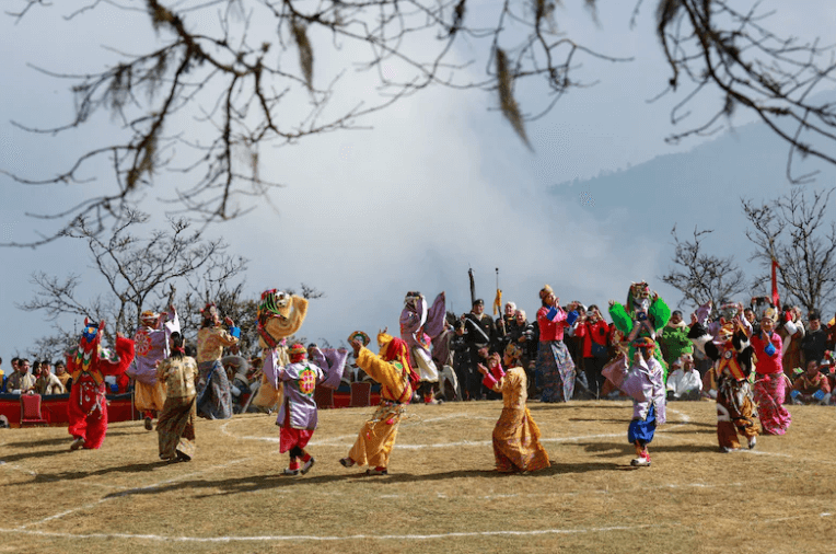 Masked dance in Bhutan 