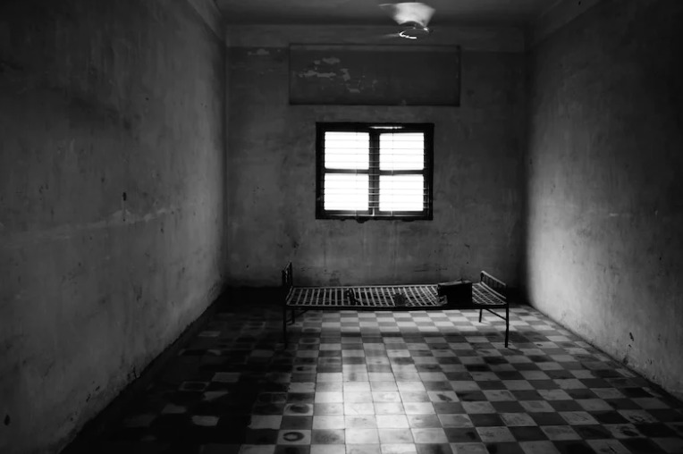 Prison cell from the Khmer Rouge Era 