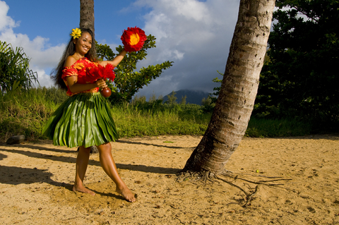 Hula dancer, Hawaii