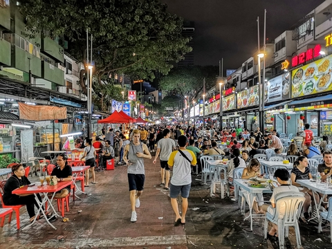 Street food markets in Bangkok 